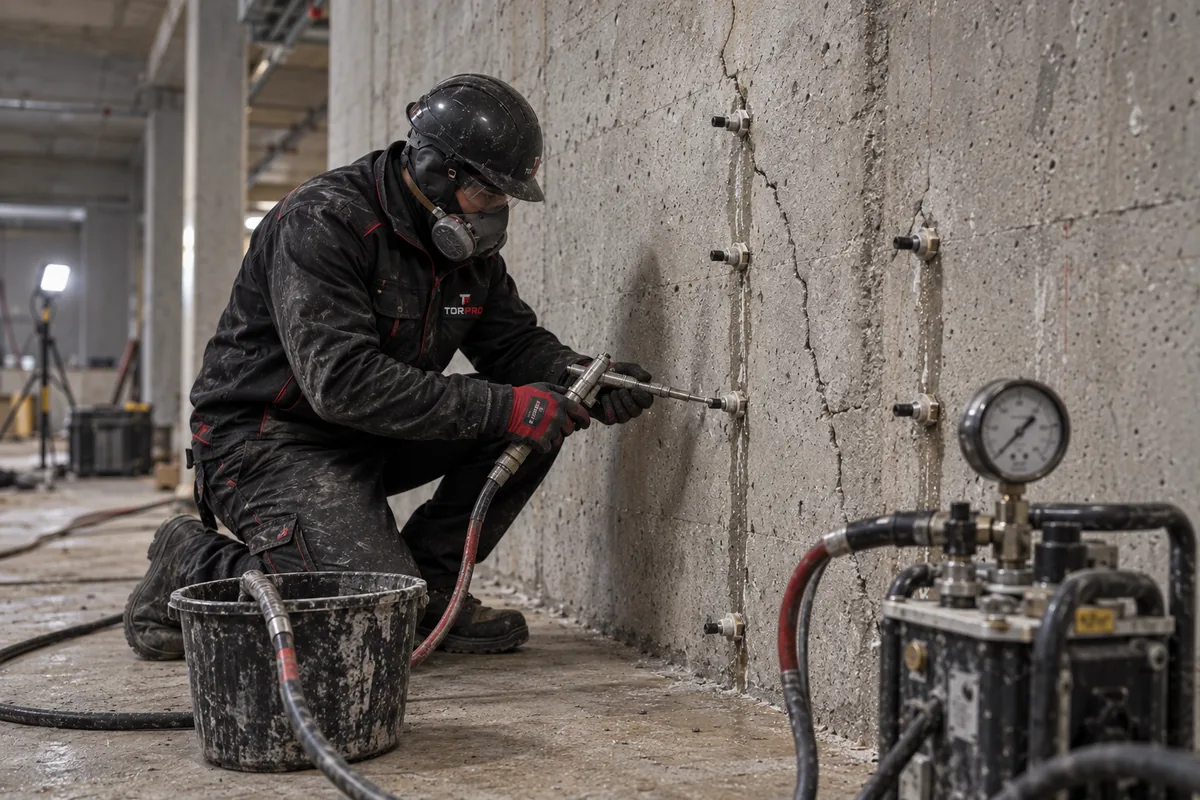Illustrative service image: Injection grouting